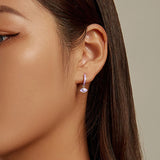 Evil Eye Drop Earrings S925 Small Pave Zircon Dangle Women Girls Jewelry
