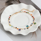 Evil Eye Charm Anklet Foot Chain Bead Jewelry for Women Girls