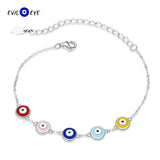 925 Silver Evil Eye Charm Bracelet for Women