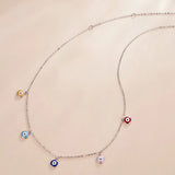 925 Silver Evil Eye Charm Bracelet for Women