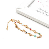 Evil Eye Elephant Charm Bracelet Adjustable Jewelry BD360