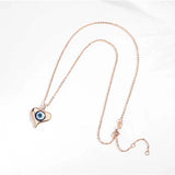 S925 Sterling Silver Evil Eye Pendant Necklace for Women Men