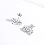 925 Silver Evil Eye Tassel Drop Earrings for Women Girls ES101