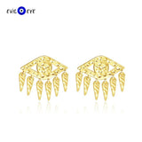 925 Silver Evil Eye Tassel Drop Earrings for Women Girls ES101