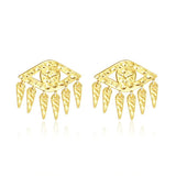 925 Silver Evil Eye Tassel Drop Earrings for Women Girls ES101