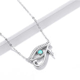 S925 Evil Eye Pendant Necklace with Zircon 925 Sterling Silver