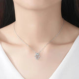S925 Fatima Hand Necklace Evil Eye Pendant Necklace ES110
