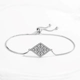 S925 Sterling Silver Evil Eye Bracelet with Zircon
