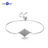 S925 Sterling Silver Evil Eye Bracelet with Zircon