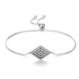 S925 Sterling Silver Evil Eye Bracelet with Zircon