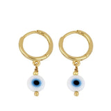 S925 Sterling Silver Evil Eye Drop Earrings for Women Girls Men