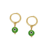 S925 Sterling Silver Evil Eye Drop Earrings for Women Girls Men
