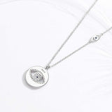 S925 Sterling Silver Evil Eye Pendant Necklace Fine Jewelry