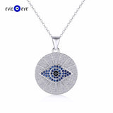 Sterling Silver Evil Eye Necklace with Zircon