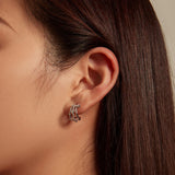 925 Sterling Silver Evil Eye Stud Earrings for Women