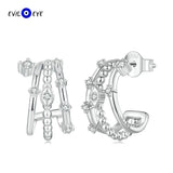 925 Sterling Silver Evil Eye Stud Earrings for Women