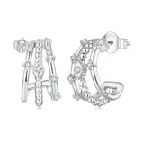 925 Sterling Silver Evil Eye Stud Earrings for Women