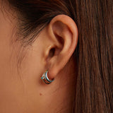 S925 Sterling Silver Evil Eye Stud Earrings for Women Girls