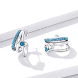 S925 Sterling Silver Evil Eye Stud Earrings for Women Girls