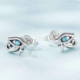 S925 Evil Eye Stud Earrings for Women Girls