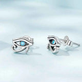 S925 Evil Eye Stud Earrings for Women Girls