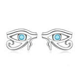 S925 Evil Eye Stud Earrings for Women Girls