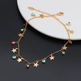 Star Charm Anklet Bracelet Foot Chain Eye Ankle Jewelry for Women EY6502