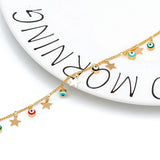 Star Charm Anklet Bracelet Foot Chain Eye Ankle Jewelry for Women EY6502
