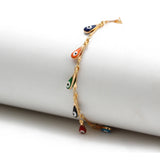 EVIL EYE Water Drop Charm Anklet Foot Chain Ankle Bracelet
