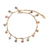 EVIL EYE Water Drop Charm Anklet Foot Chain Ankle Bracelet