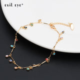 EVIL EYE Water Drop Charm Anklet Foot Chain Ankle Bracelet