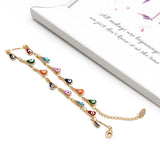 EVIL EYE Water Drop Charm Anklet Foot Chain Ankle Bracelet