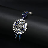EVIL EYE Owl Key Chain Handbag Decor Jewelry Accessory