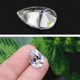 1CT D VVS1 Moissanite Diamond Stone Lab Grown Water Drop Loose Gemstone Pear