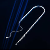 925 Silver Diamond Chokers Tennis Necklace for Women