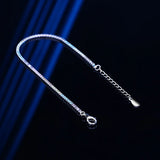 925 Silver Rainbow Diamond Bracelet Women's High Carbon Sparkling Bracelet