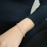 S925 Sterling Silver Zircon Diamond Tennis Bracelet 3mm