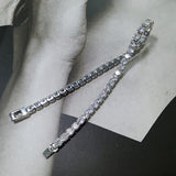 S925 Sterling Silver Zircon Diamond Tennis Bracelet 3mm