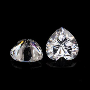 0.5-7CT D VVS1 Heart Cut Moissanite Stone Lab Grown Loose Gemstone