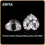 0.5-7CT D VVS1 Heart Cut Moissanite Stone Lab Grown Loose Gemstone