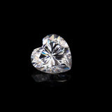 0.5-7CT D VVS1 Heart Cut Moissanite Stone Lab Grown Loose Gemstone