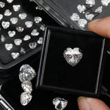 0.5-7CT D VVS1 Heart Cut Moissanite Stone Lab Grown Loose Gemstone