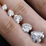 0.5-7CT D VVS1 Heart Cut Moissanite Stone Lab Grown Loose Gemstone