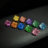 Radiant Cut Colorful Stone 8X8mm for Ring Bracelet Jewelry