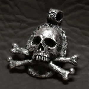 Gothic Stainless Steel Crossbones Pendant Vintage Cross Skeleton Punk Rock Biker