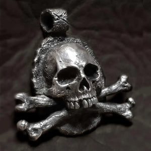 Gothic Stainless Steel Crossbones Pendant Vintage Cross Skeleton Punk Rock Biker