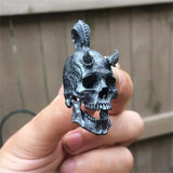 Skull Necklace Pendant Stainless Steel Unisex Punk Gothic Jewelry