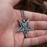 Satanic Pentagram Necklace Baphomet Jewelry