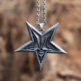 Satanic Pentagram Necklace Baphomet Jewelry