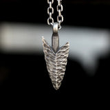 Vintage Hammered Arrow Stainless Steel Pendant Men's Jewelry
